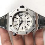 Replica Audemars Piguet Diver's Swiss 3120 Watches Stainless Steel White Face